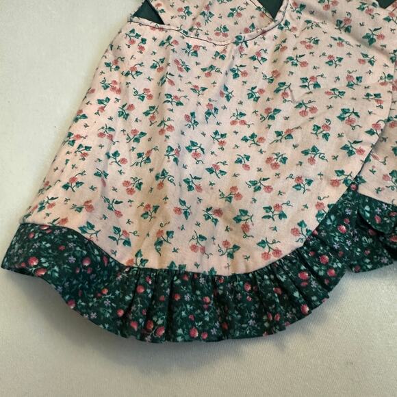 Vintage Handmade Floral Baby Girls 0-6M NB Reversable Smock Babydoll Dress - Picture 6 of 8